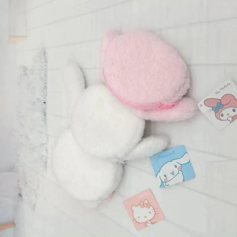 Sanrio Cinnamoroll Plush Coin Purse – Charming Design with a Zipper for Easy Access