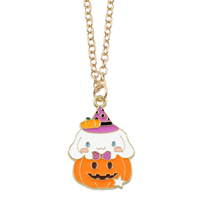 Sanrio Cinnamoroll Pompompurin Halloween Pumpkin Pendant Necklace