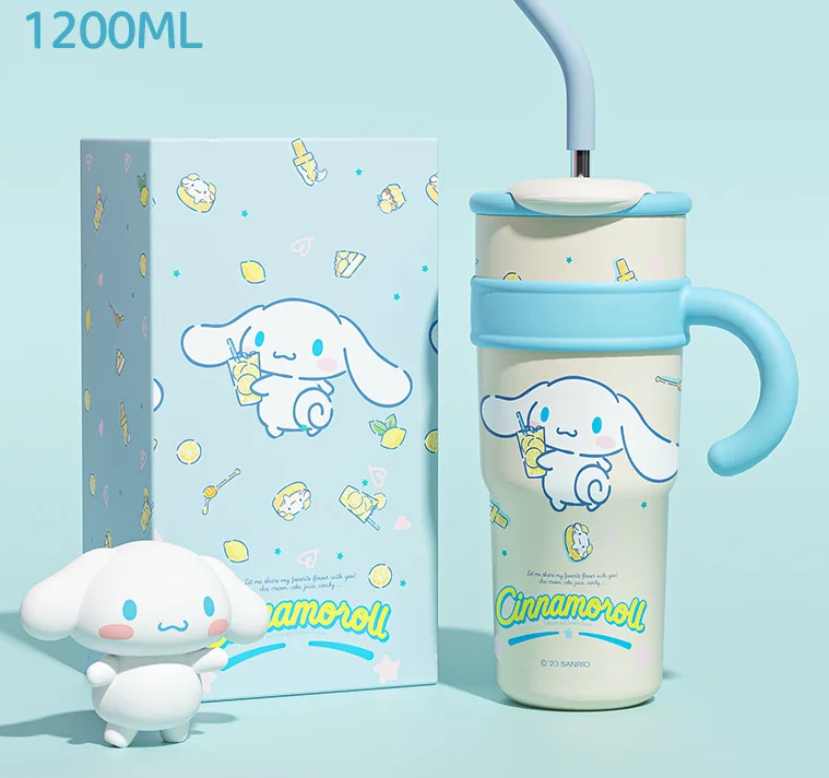 Sanrio Cinnamoroll Water Bottle with Straw | 700ml & 1200ml Options