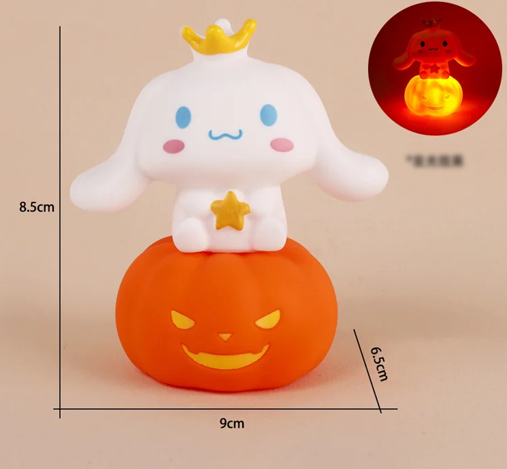 Sanrio Cinnamoroll with crown Halloween Night Light | Cute Pumpkin Design