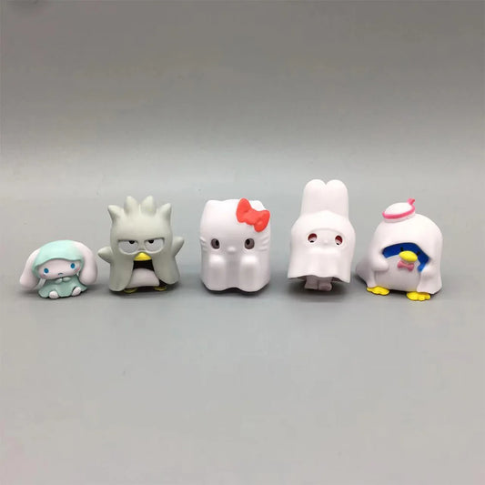 Sanrio Grimace Ghosts: Hello Kitty, My Melody, Cinnamoroll, Badtz-Maru, and Tuxedo-Sam Halloween Collection