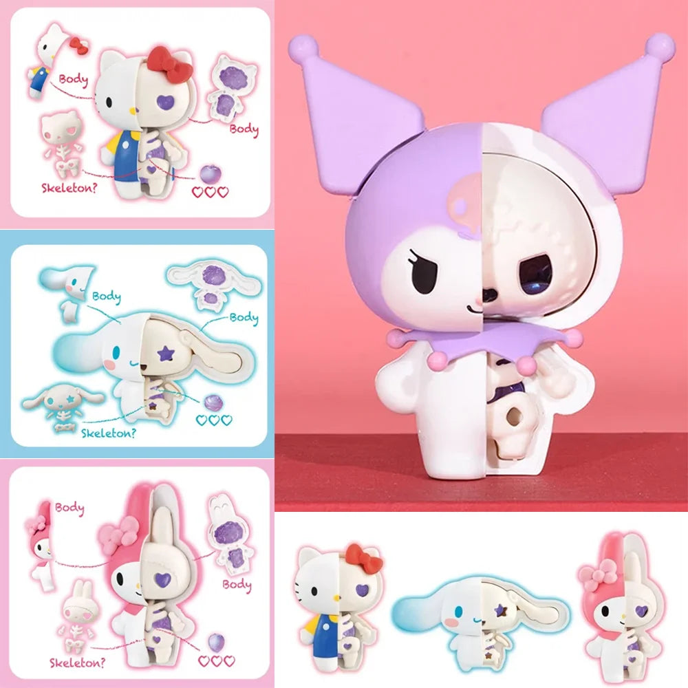 Sanrio Half-Skeleton Squad Figurines