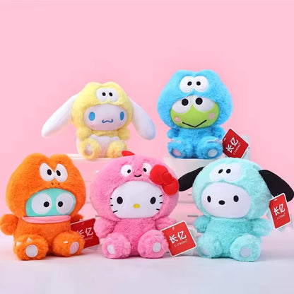 Sanrio Hangyodon Dino Explorer Plushie | Adorable Green Frog