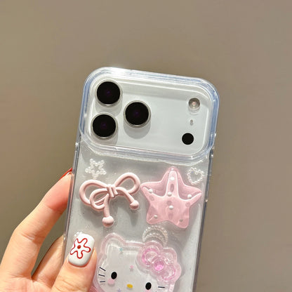 Sanrio Hello Kitty 3D Pink Clear Phone Case
