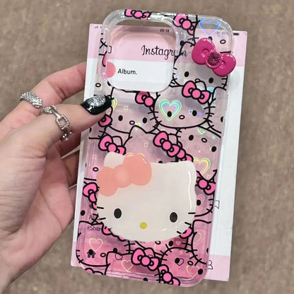 Sanrio Hello Kitty Classic Bow Design Phone Case with Stand