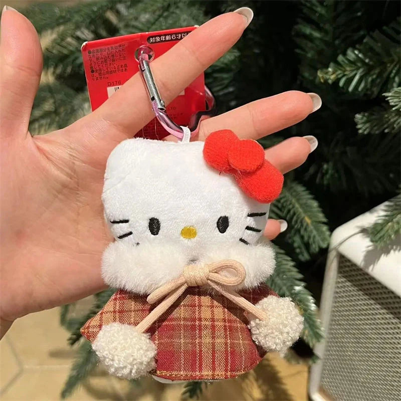 Sanrio Hello Kitty Cloak Plush Keychain – Cozy Coat Edition