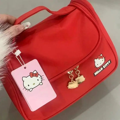 Sanrio Hello Kitty Cosmetic Case | Large-Capacity Travel Bag