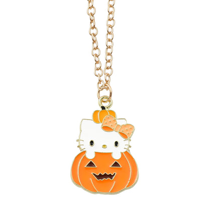 Sanrio Hello Kitty Halloween Edition Necklace with Pumpkin