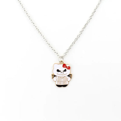 Sanrio Hello Kitty Halloween Pendant | Hello Kitty DEvil Charm with Matching Chain