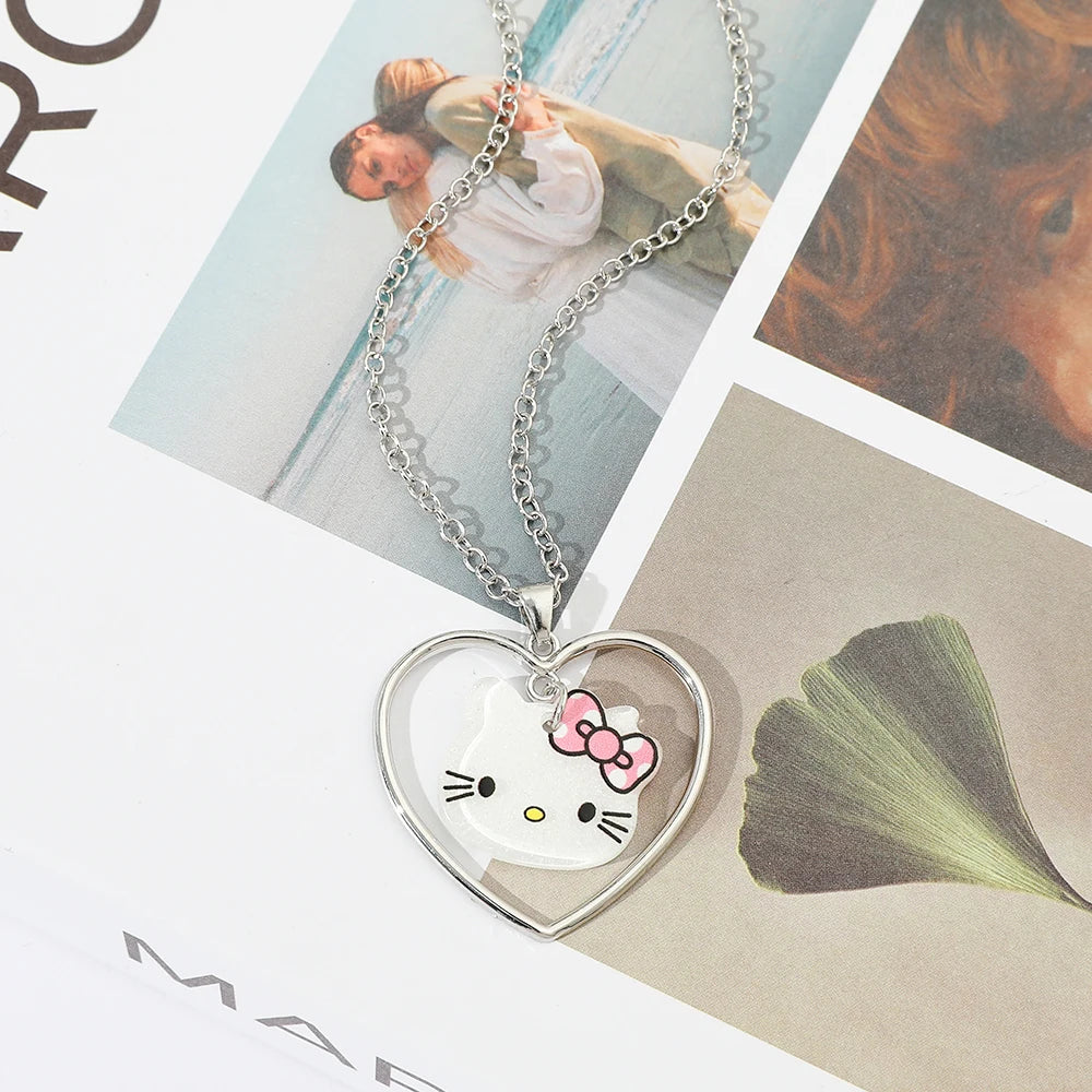Sanrio Hello Kitty Heart Charm Necklace