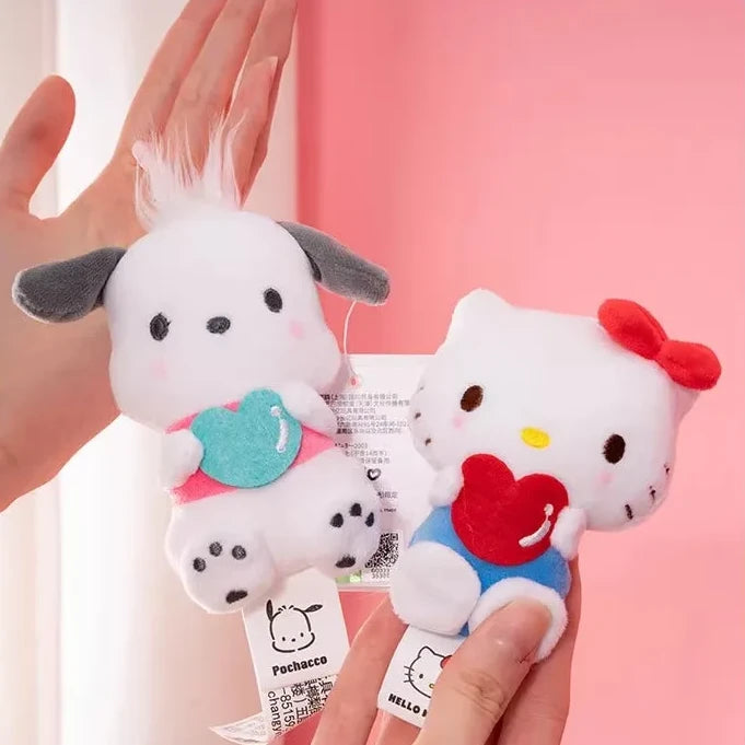 Hello Kitty Heart Series Plush Keyring
