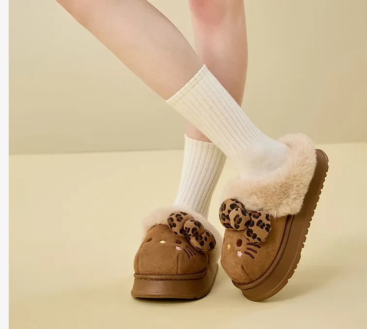 Sanrio Hello Kitty House Slippers – Soft Indoor Autumn/Winter Style