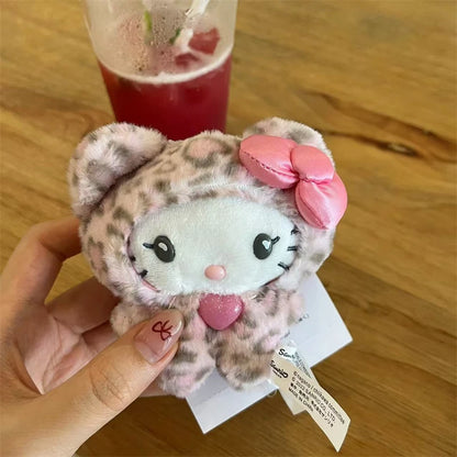 Sanrio Hello Kitty Keychain in Leopard Print