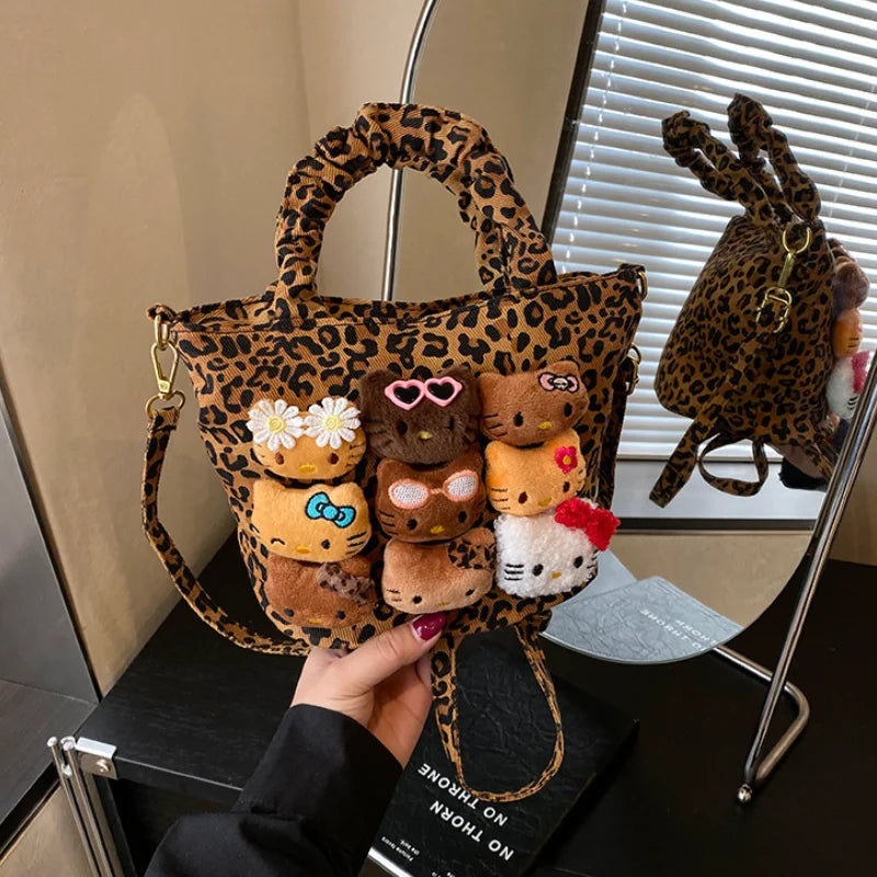 Sanrio Hello Kitty Leopard Print Crossbody Bag