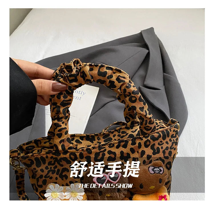 Sanrio Hello Kitty Leopard Print Mini Crossbody Bag