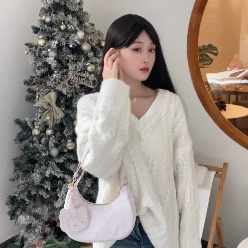 Sanrio Hello Kitty Minimalist Underarm Bag for Daily Wear