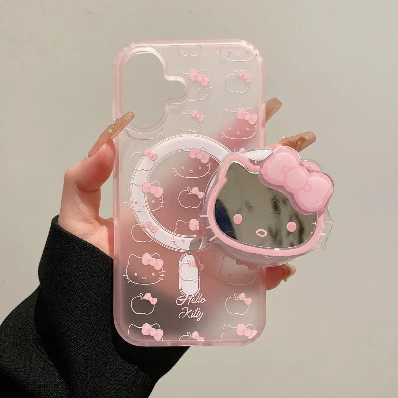 Sanrio Hello Kitty Mirror Phone Case with Grip