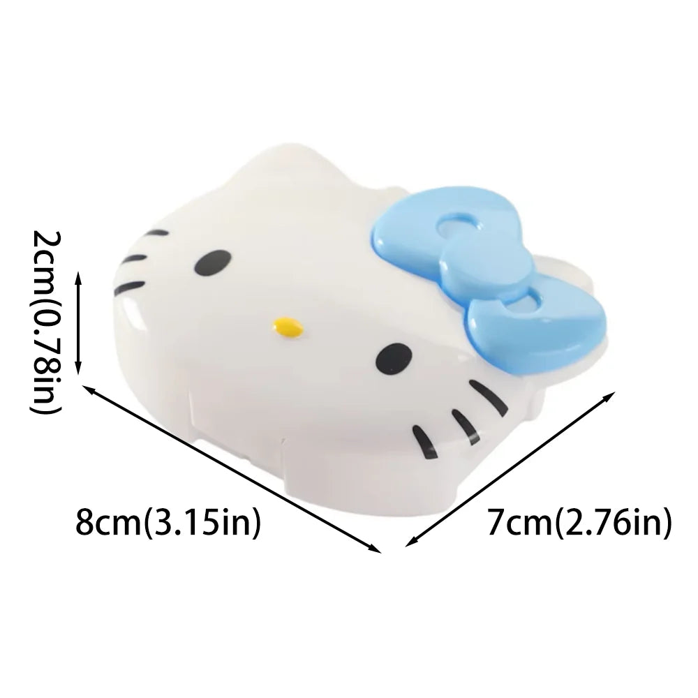 Sanrio Hello Kitty & My Melody 4-Grid Mini Pill Organizer
