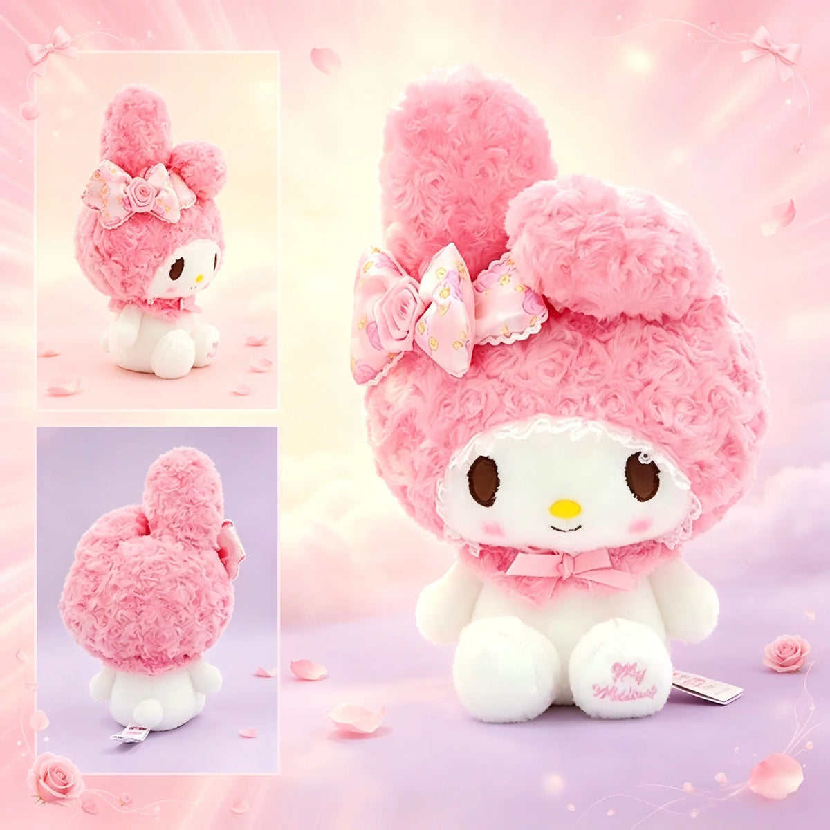 Sanrio Hello Kitty & My Melody Blush Pink Plush Toy