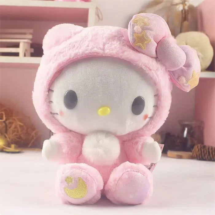 Sanrio Hello Kitty Plush Toy | Dressed in Moon & Star Pajamas