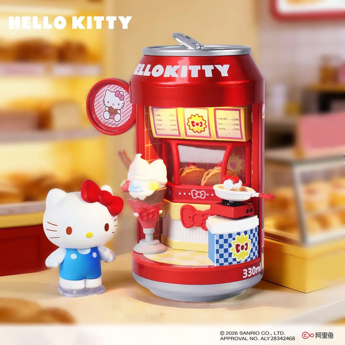 Sanrio Hello Kitty Sweet Café Soda Can Series | Light-Up Blind Box