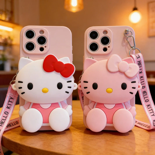 Sanrio Hello Kitty Wallet Phone Case with Strap