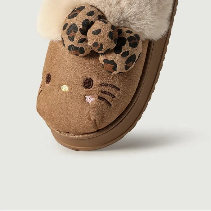 Sanrio Hello Kitty Winter Slippers – Warm Plush Home Shoes