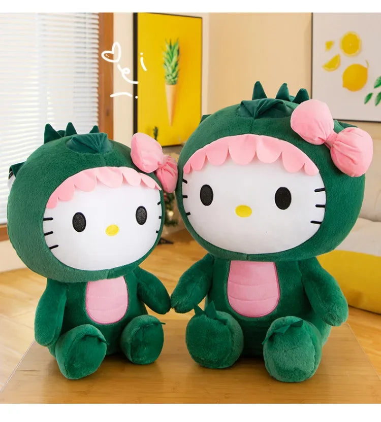 Sanrio Kawaii Hello Kitty Dinosaur Stuffed Animal