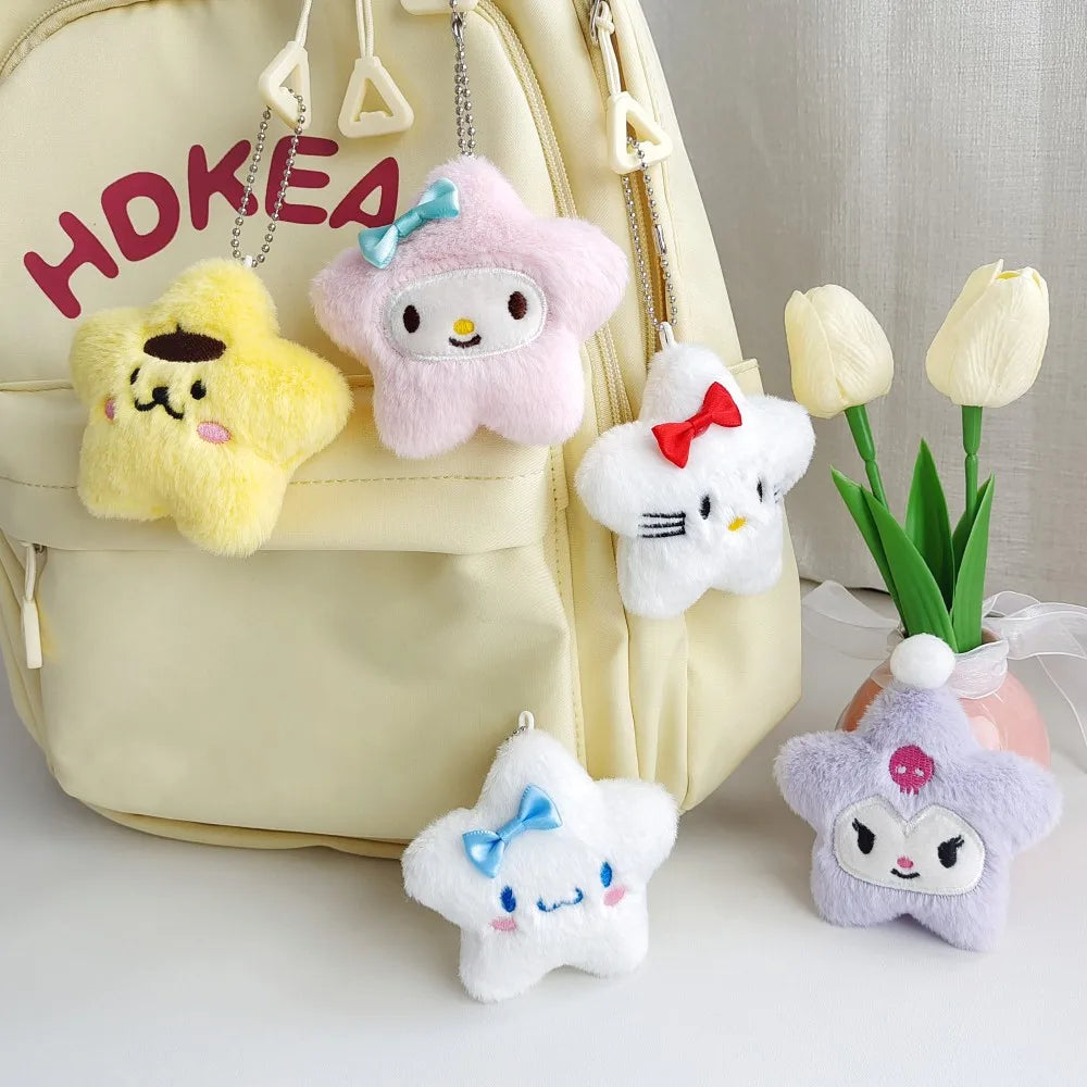 Sanrio Kawaii Star Keyring with Characters