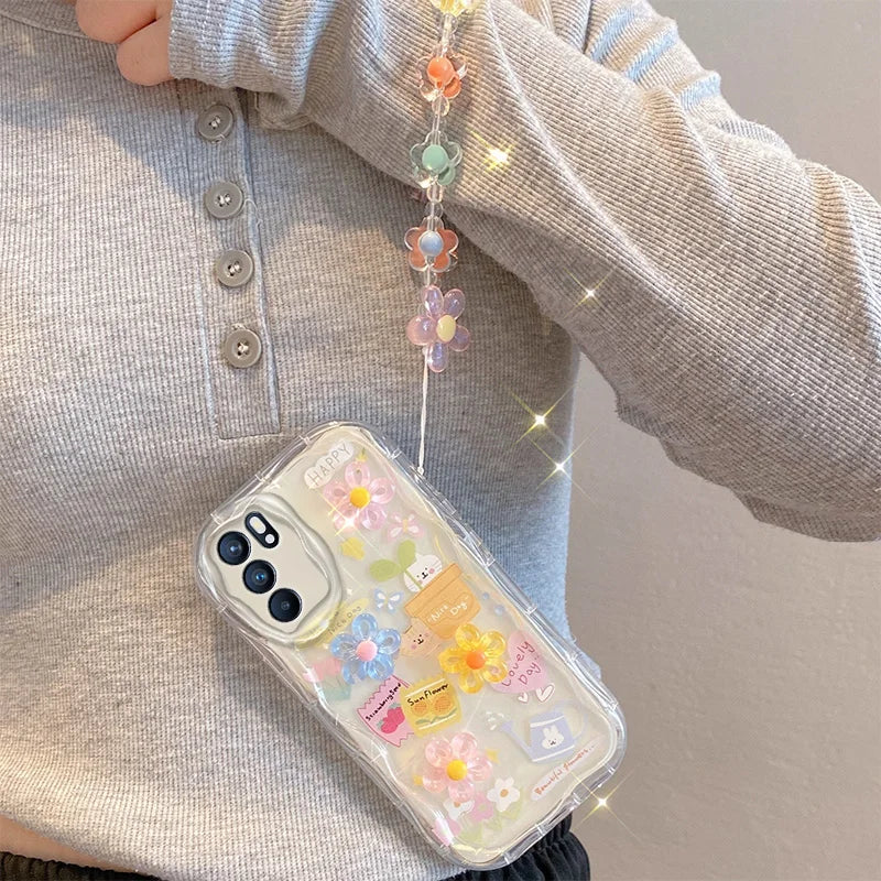 Sanrio Kuromi Air Cushion Phone Case | 3D Wrist Strap Cover