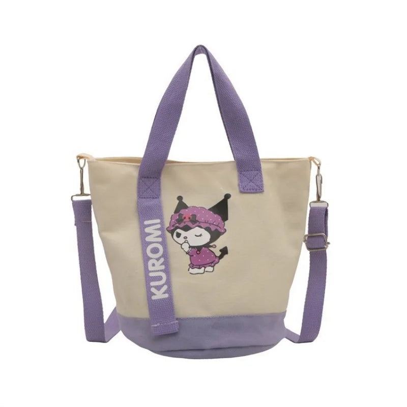 Sanrio Kuromi Bucket Bag – Cute Kawaii Handbag for Daily Use