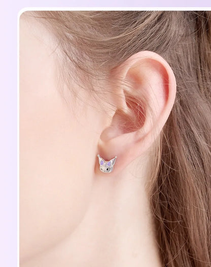 Sanrio Kuromi Earrings – A Punk Twist on Cute Style