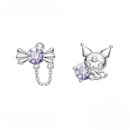 Sanrio Kuromi Earrings – Edgy Kawaii Charm for Your Ears

