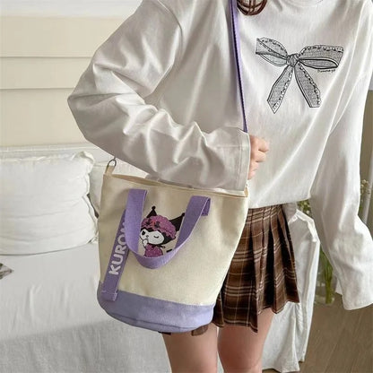 Sanrio Kuromi Fashion Bucket Bag – Stylish Everyday Purse