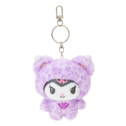 Sanrio Kuromi Keychain in Leopard Print