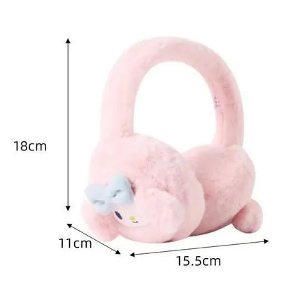 Sanrio Kuromi Plush Earmuffs – Warm Winter Earshield for Kids