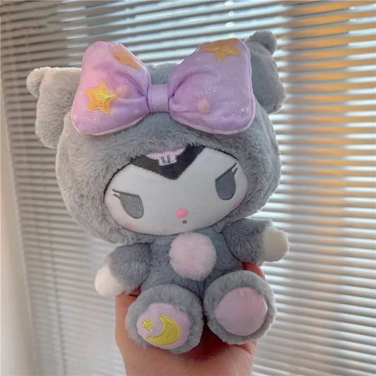 Sanrio Kuromi Plush Toy | Cozy Moon & Star Pajamas Edition