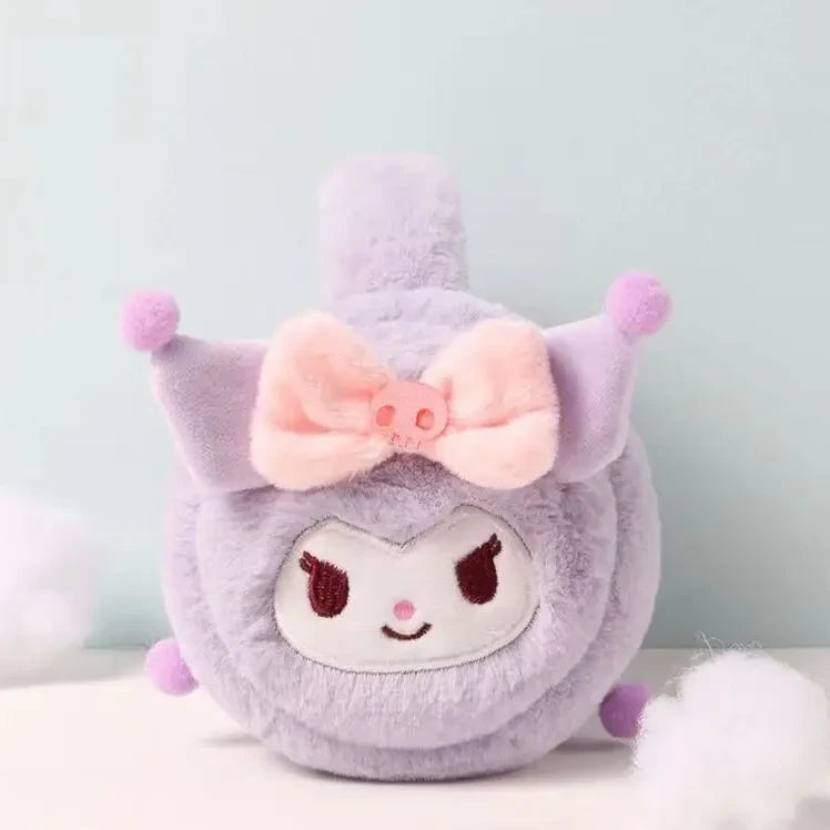 Sanrio Kuromi Plush Winter Earmuffs – Soft Cozy Ear Warmer