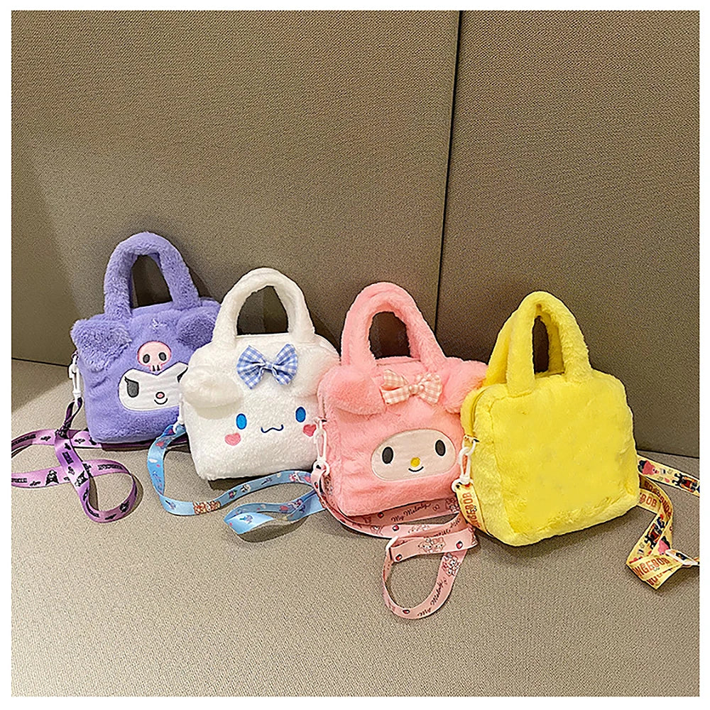 Sanrio Kuromi Purple Plush Handbag: A Fun, Soft Fashion Statement
