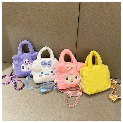 Sanrio Kuromi Purple Plush Handbag: A Fun, Soft Fashion Statement