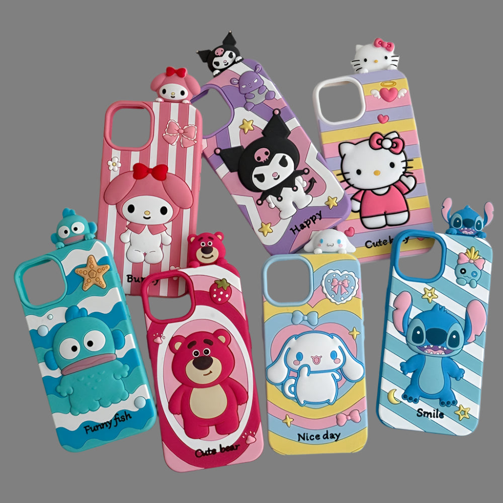 Sanrio Melody Soft Silicone Case for iPhone – Cute & Colorful