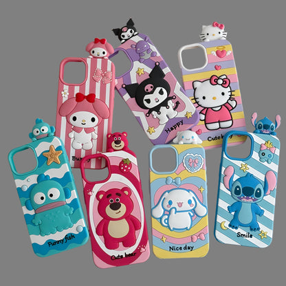 Sanrio Melody Soft Silicone Case for iPhone – Cute & Colorful