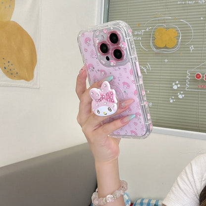 Sanrio My Melody 3D Silicone Case – Heart Pink Soft Protective Phone Cover