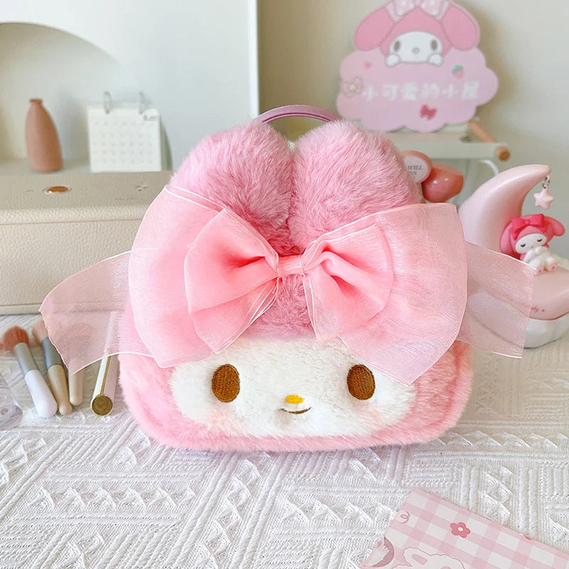 Sanrio My Melody Kawaii Plush Makeup Bag – Cute Travel Organizer