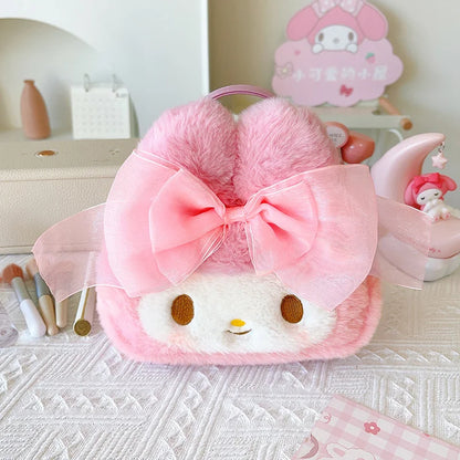 Sanrio My Melody Kawaii Plush Makeup Bag – Cute Travel Organizer