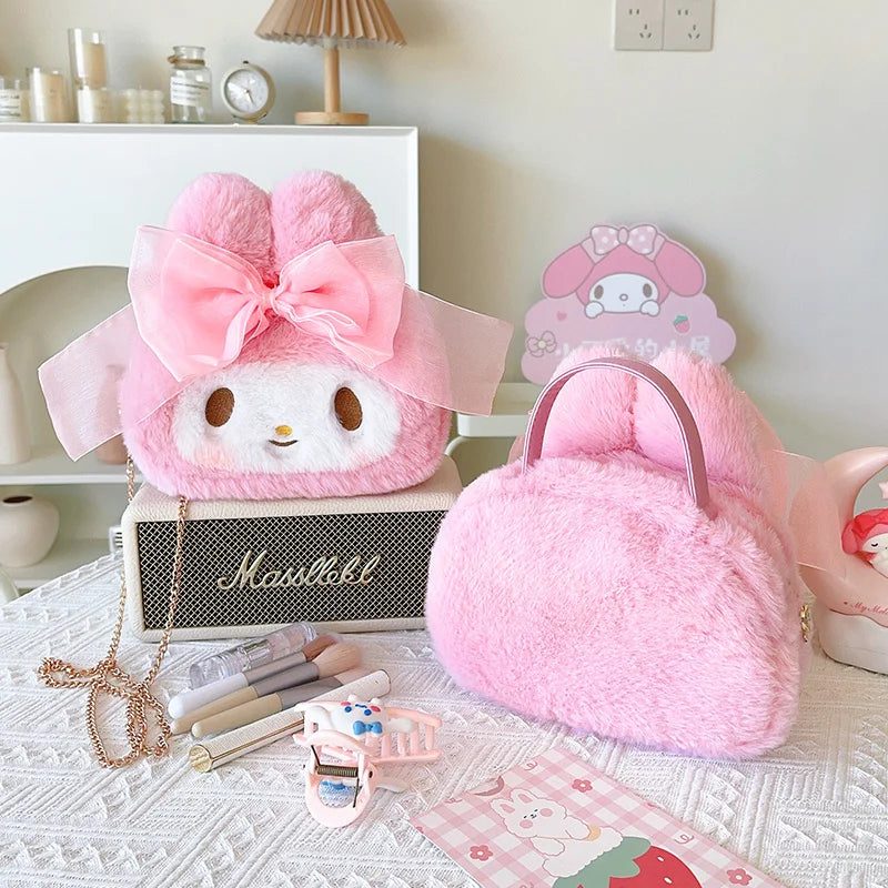 Sanrio My Melody Plush Handbag – Cute Lovely Shoulder Bag