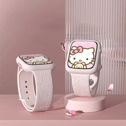 Sanrio PastelPetal Engraved Hello Kitty Wristband