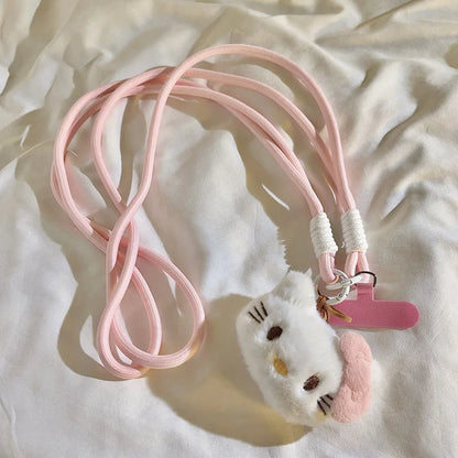 Sanrio Pink Hello Kitty Pendant Mobile Phone Lanyard