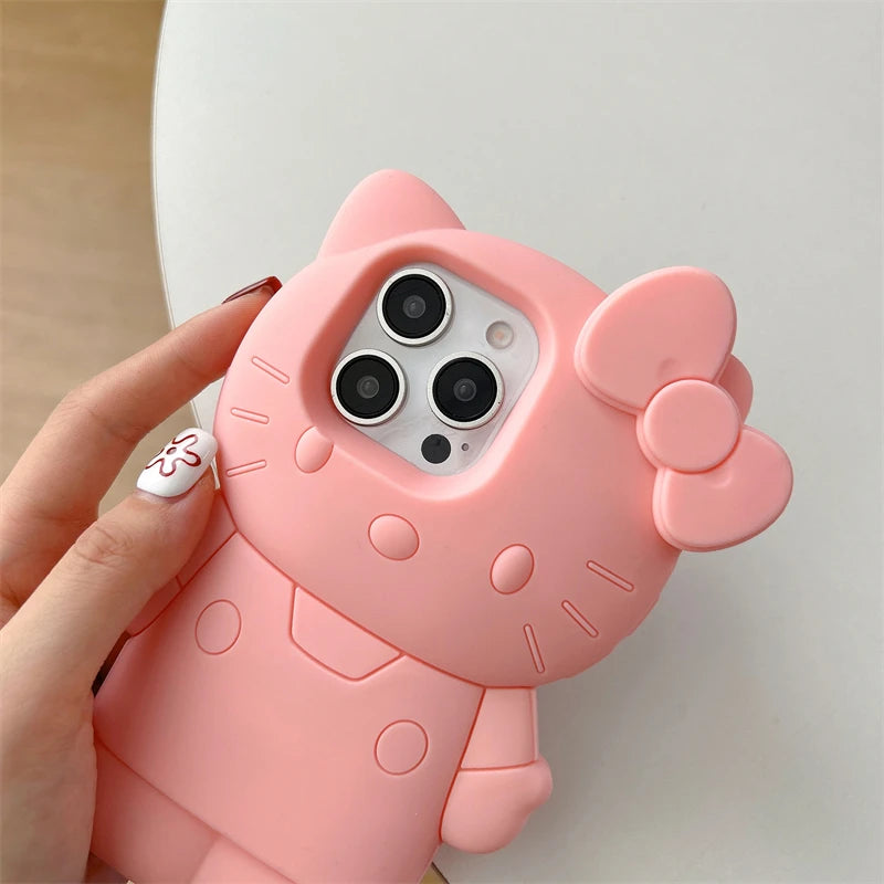 Sanrio Pink Hello Kitty Cute 3D Phone Cover
