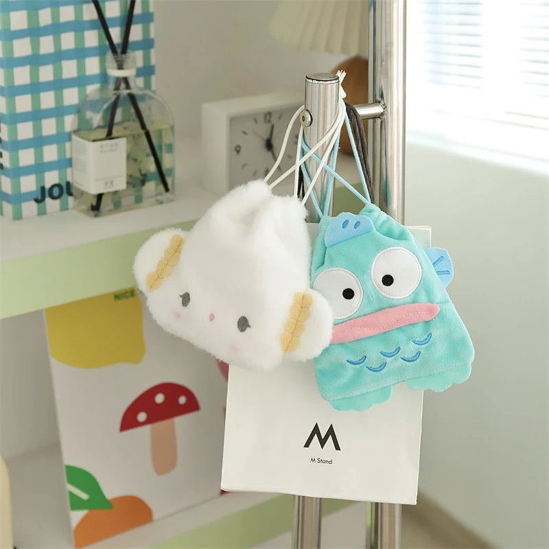 Sanrio Plush Bucket Drawstring Bag